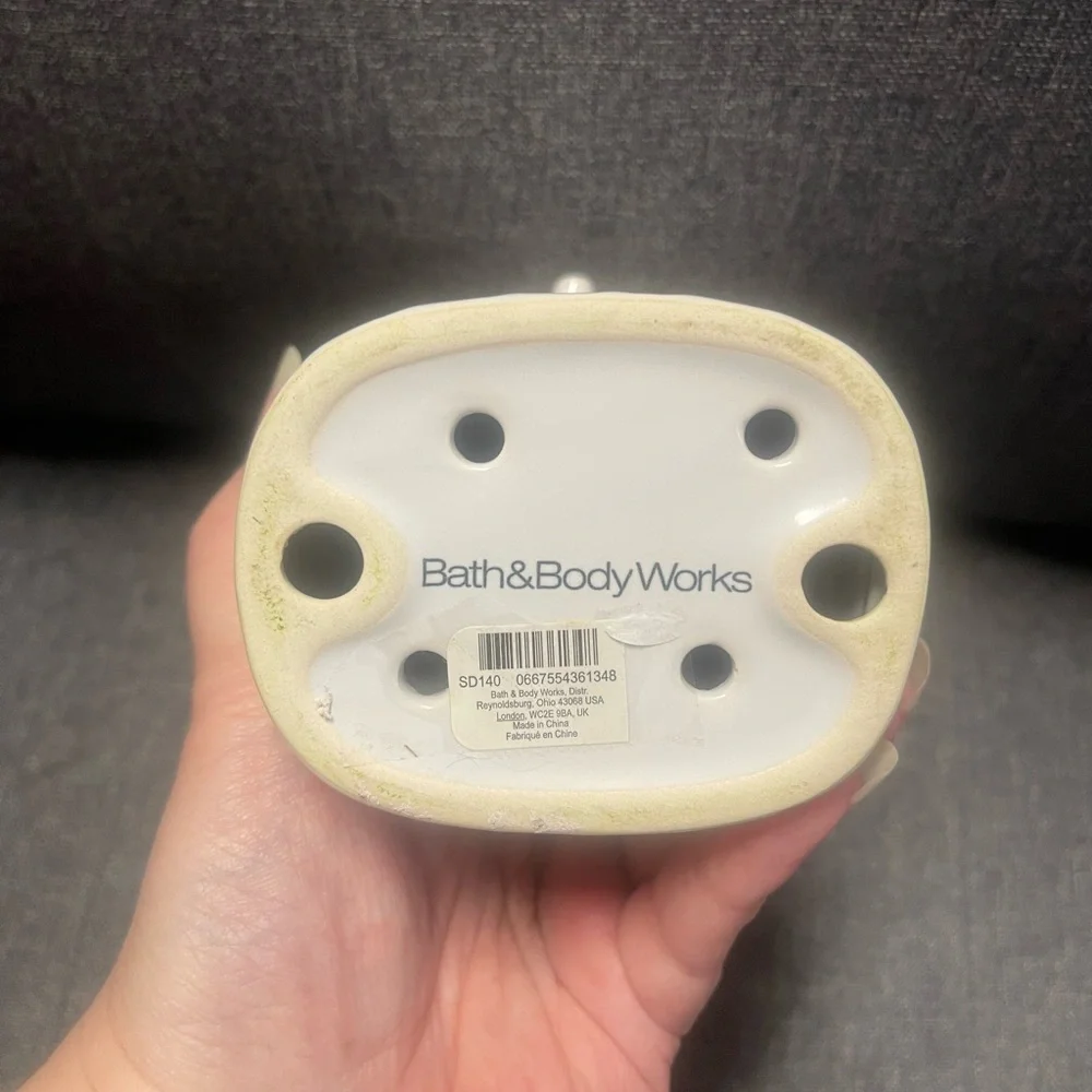 Bath & Body Works STONEWARE FACE Gentle Foaming Soap Holder